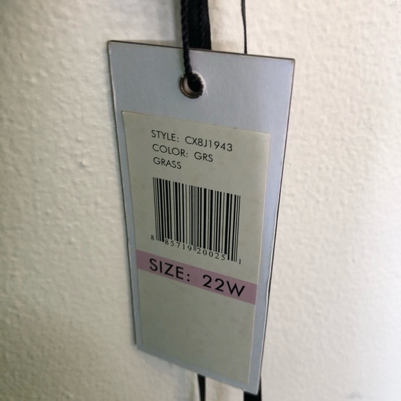 Calvin Klein Green Satin Dress Plus 22W - Picture 8 of 14